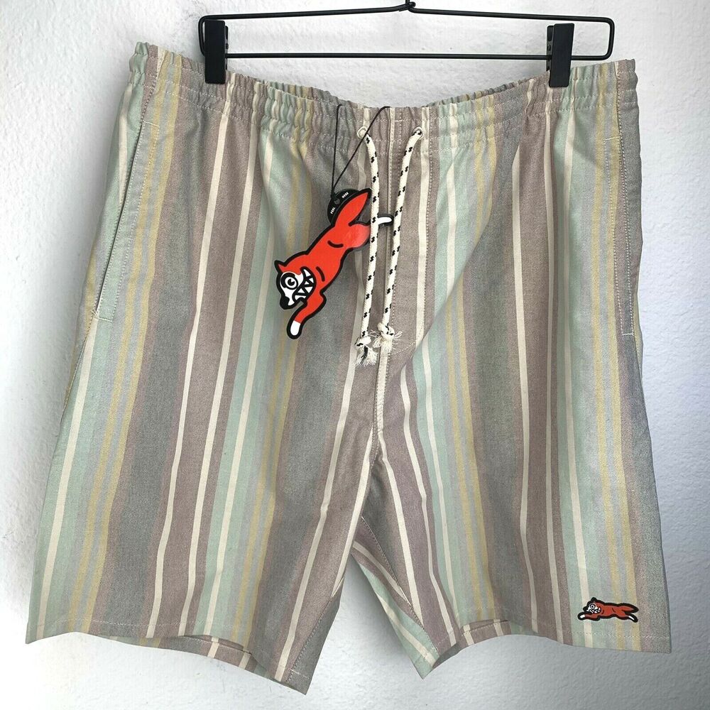 Billionaire Boys Ice Cream Morris Short Stripe 491-3101 Oxford Size XL NWT $135